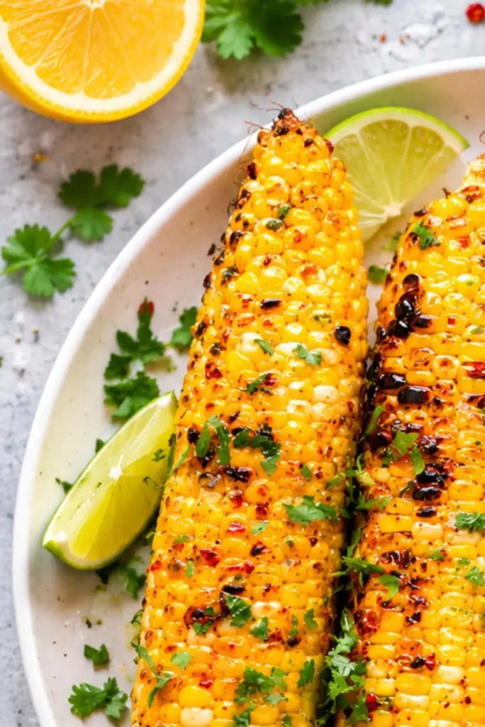 Vegan Grilled Corn on the Cob with Chili Lime Butter