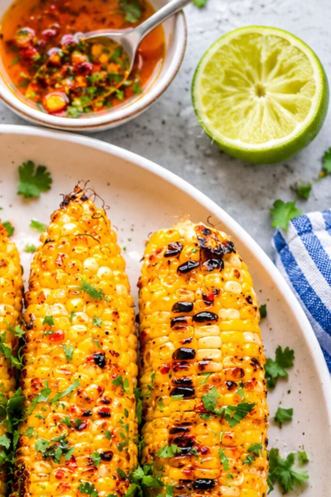Vegan Grilled Corn on the Cob with Chili Lime Butter