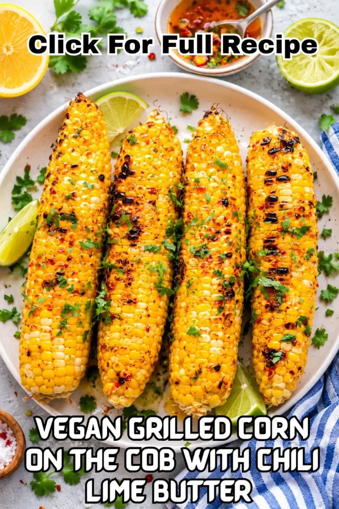 Vegan Grilled Corn on the Cob with Chili Lime Butter