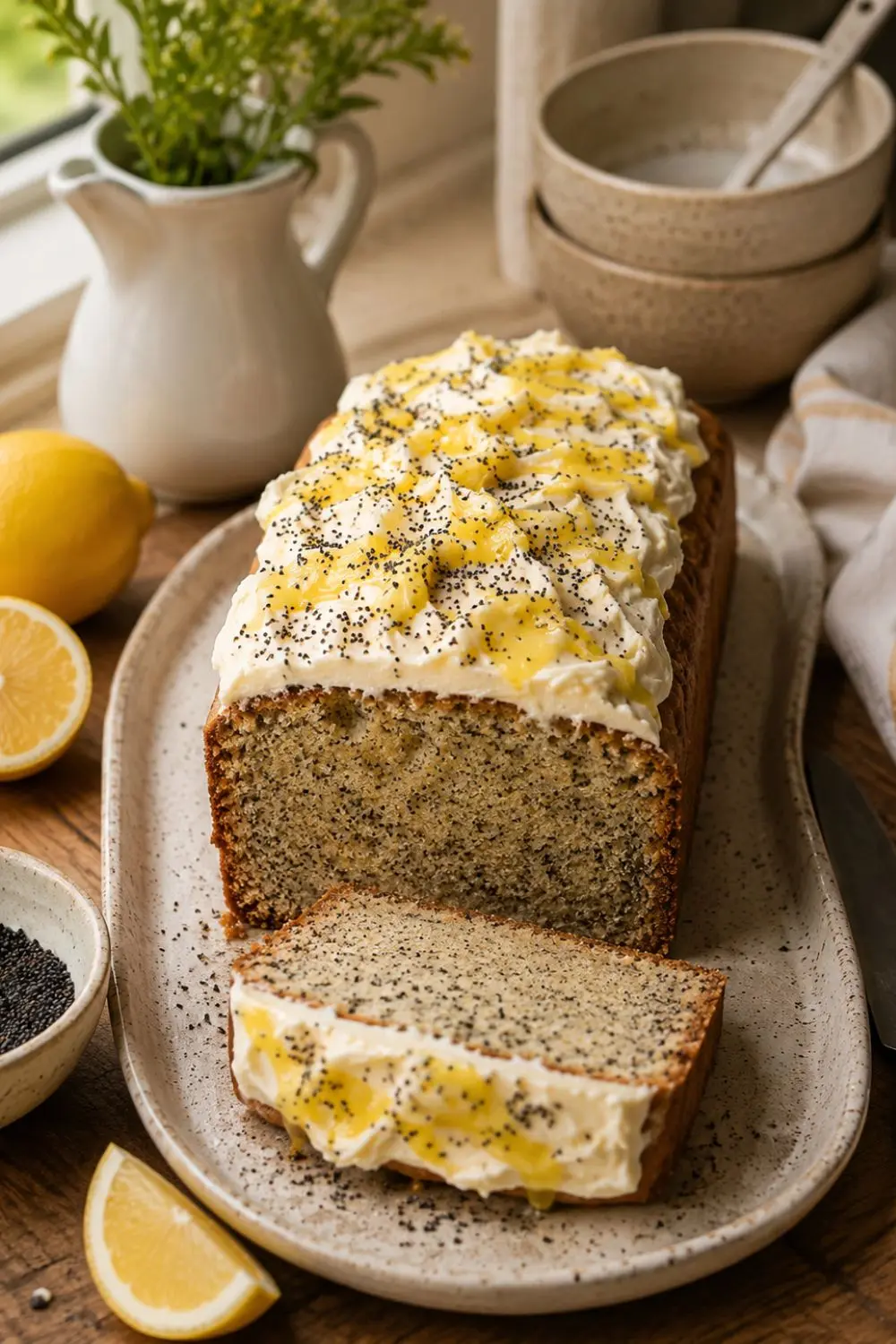 Vegan Lemon Poppy Seed Cake