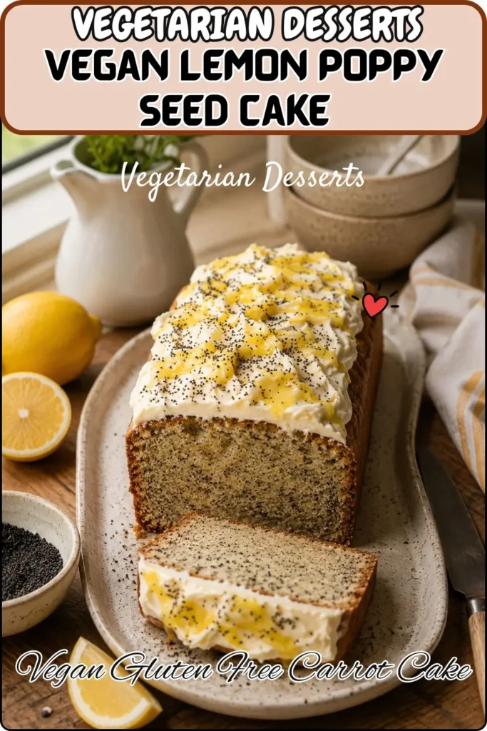 Vegan Lemon Poppy Seed Cake