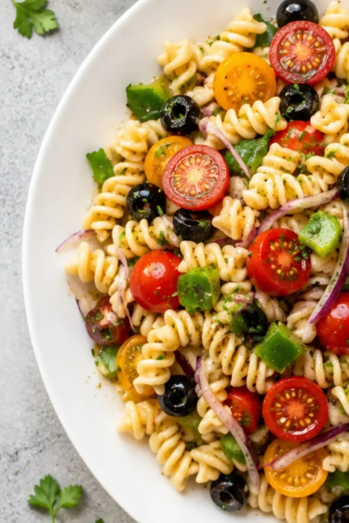 Vegan Pasta Salad for Potlucks