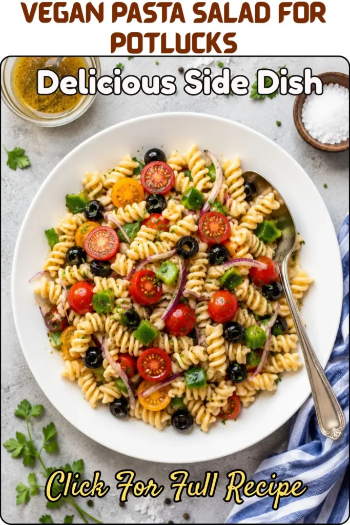 Vegan Pasta Salad for Potlucks