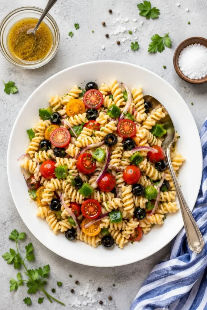 Vegan Pasta Salad for Potlucks