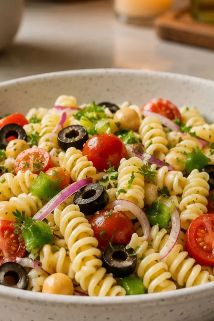 Vegan Pasta Salad for a Cookout