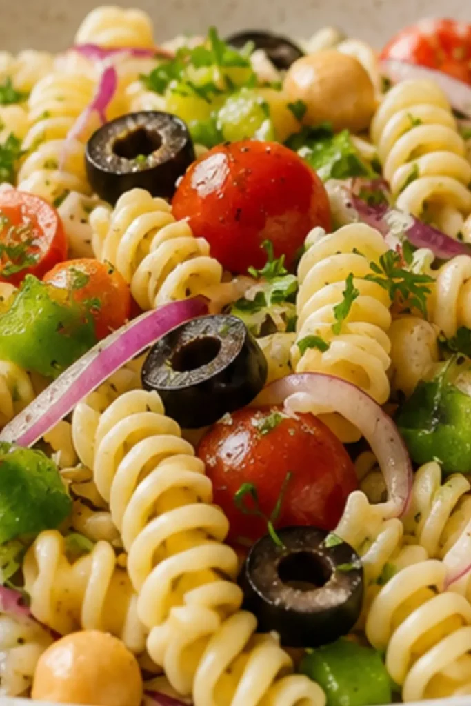 Vegan Pasta Salad for a Cookout