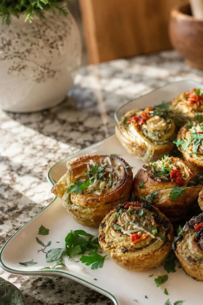 Vegan Pesto Pinwheels