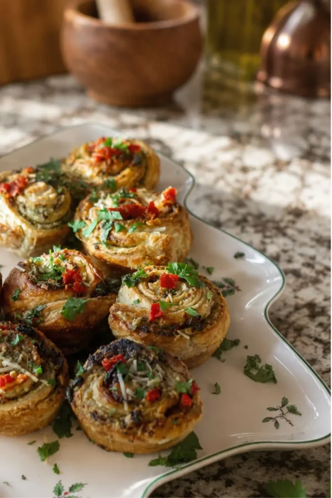 Vegan Pesto Pinwheels