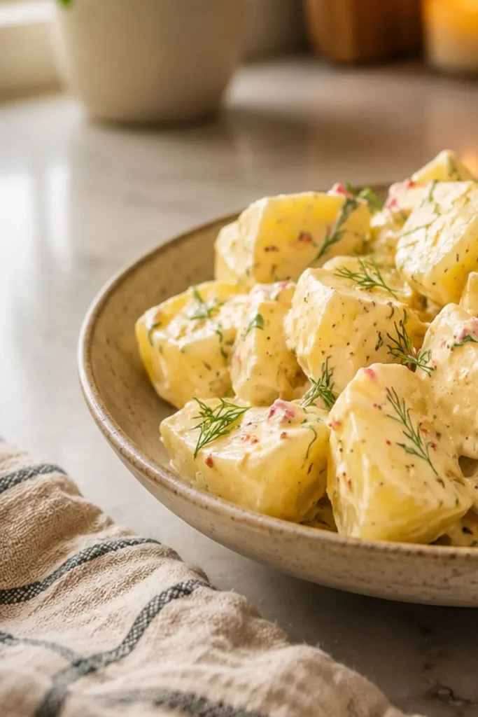 Vegan Potato Salad with Dill and Whole-Grain Mustard