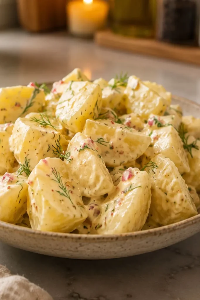 Vegan Potato Salad with Dill and Whole-Grain Mustard