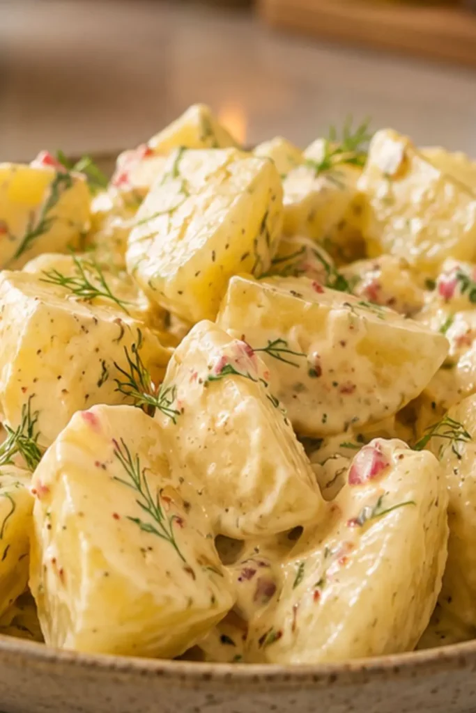 Vegan Potato Salad with Dill and Whole-Grain Mustard
