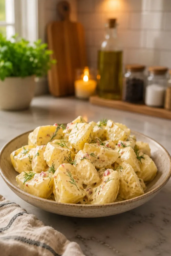 Vegan Potato Salad with Dill and Whole-Grain Mustard
