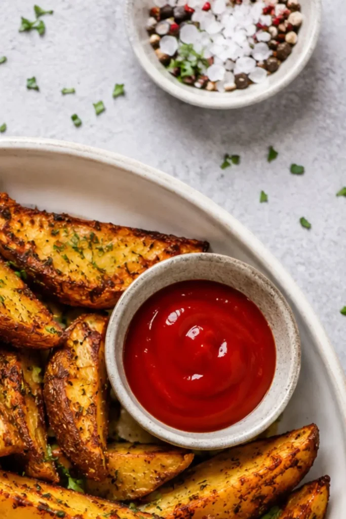 Vegan Potato Wedges Crispy