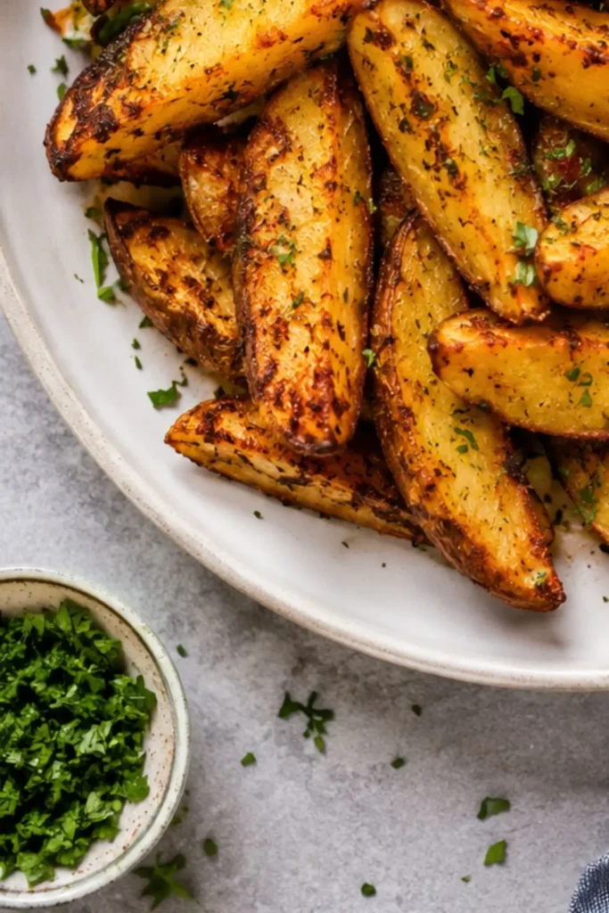 Vegan Potato Wedges Crispy