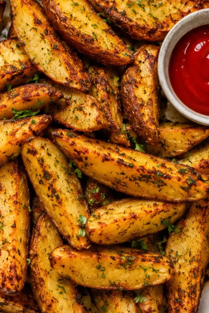 Vegan Potato Wedges Crispy