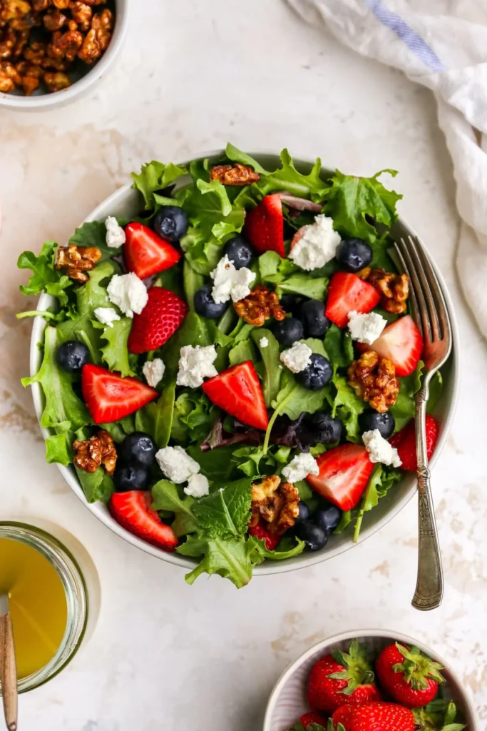 Quick Vegan Memorial Day Berry Salad