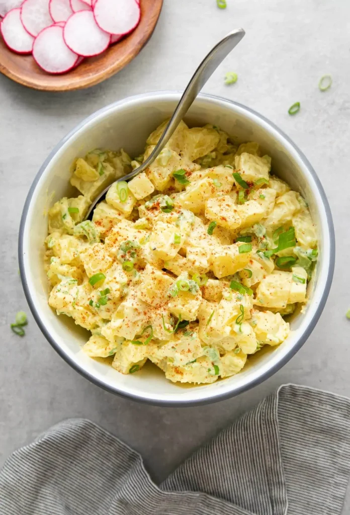 The Best Vegan Potato Salad with Mustard and Pickles