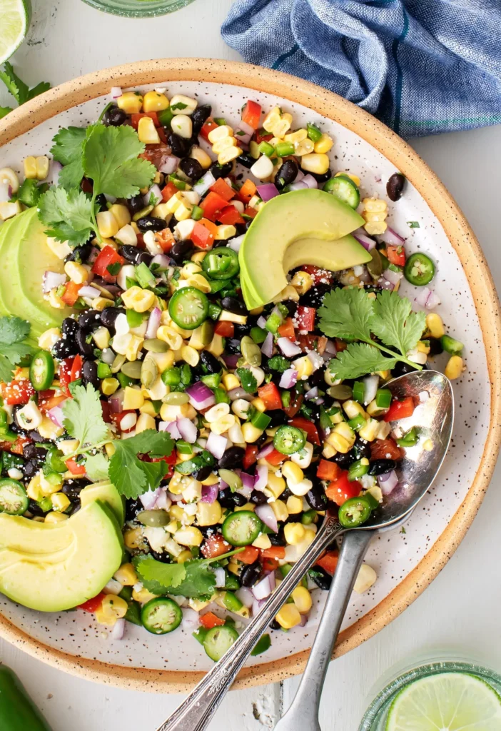Easy Grilled Corn Salad with Black Beans and Lime