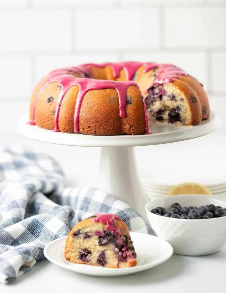 Vegan Lemon Blueberry Bundt Cake