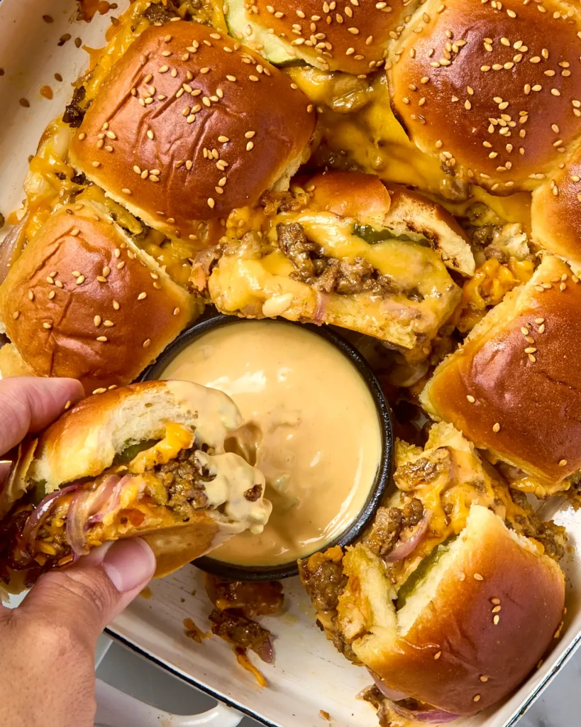 . Vegan Cheeseburger Sliders