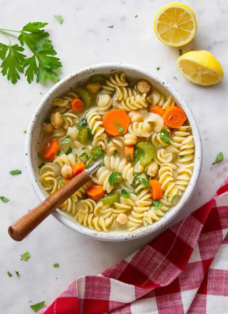 Chickpea Noodle Soup