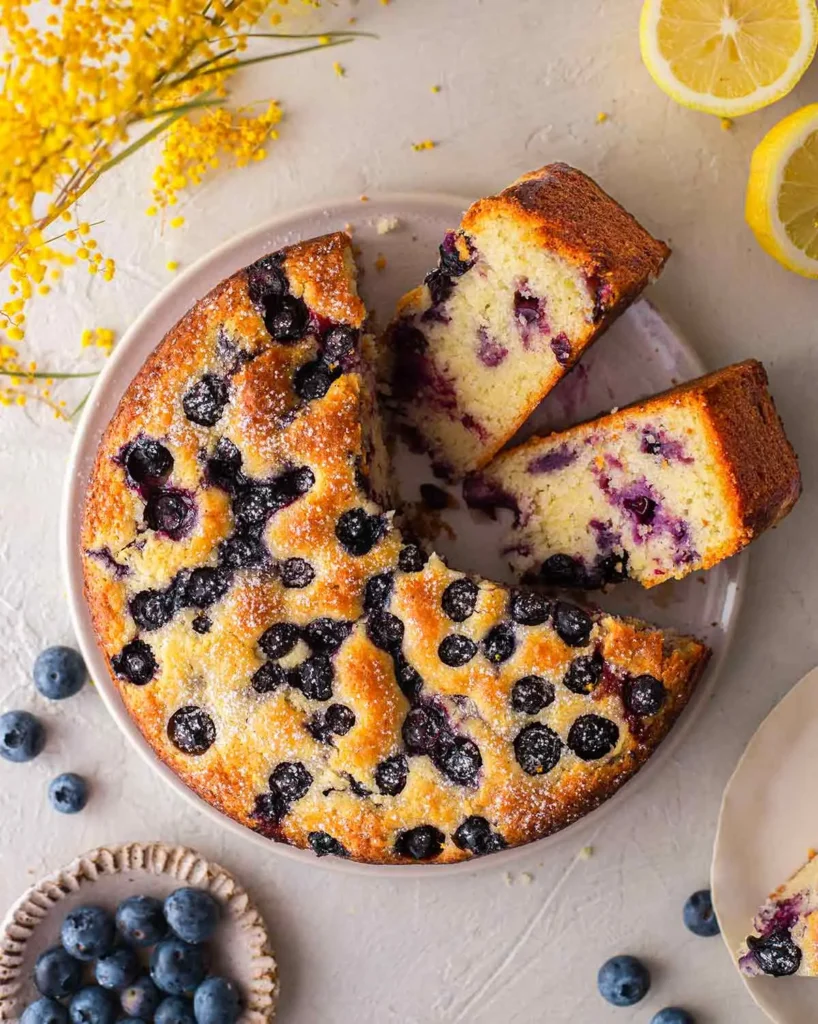 Quick Vegan Lemon Blueberry Mug Cake