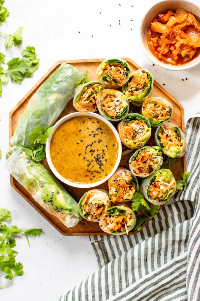 Kimchi Summer Rolls