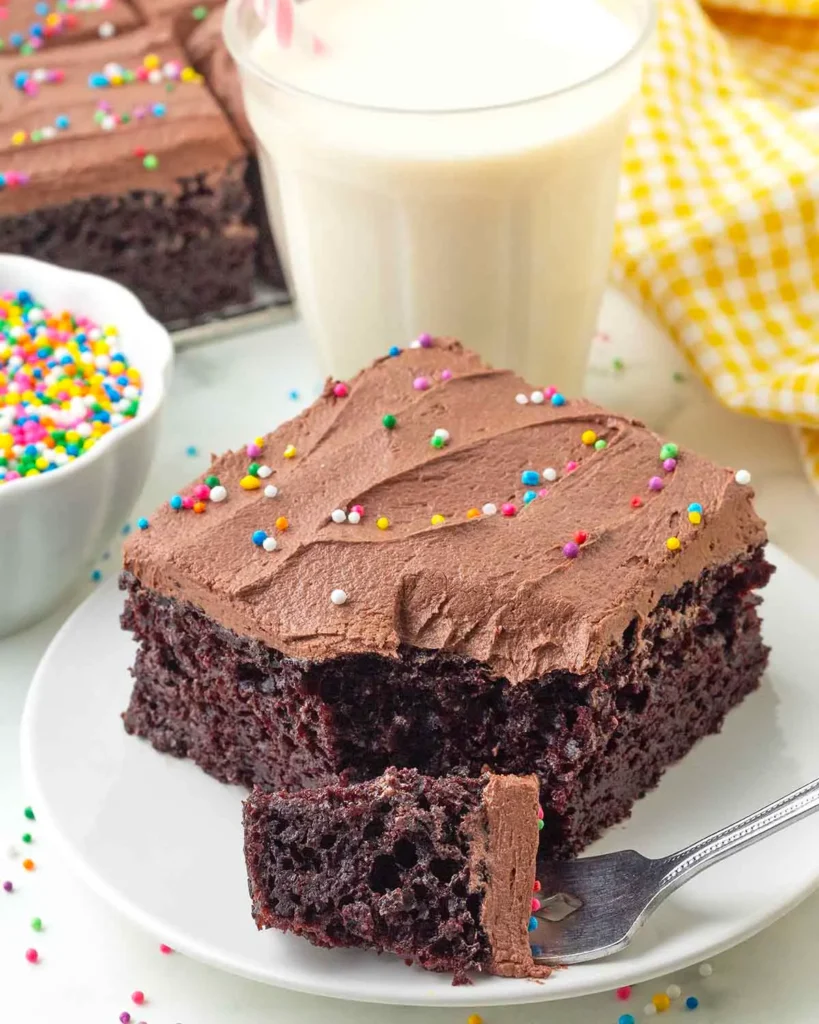 Moist Vegan Chocolate Berry Sheet Cake