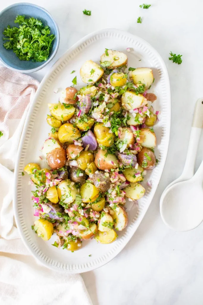 Creamy Vegan Potato Salad (No Mayo Needed)