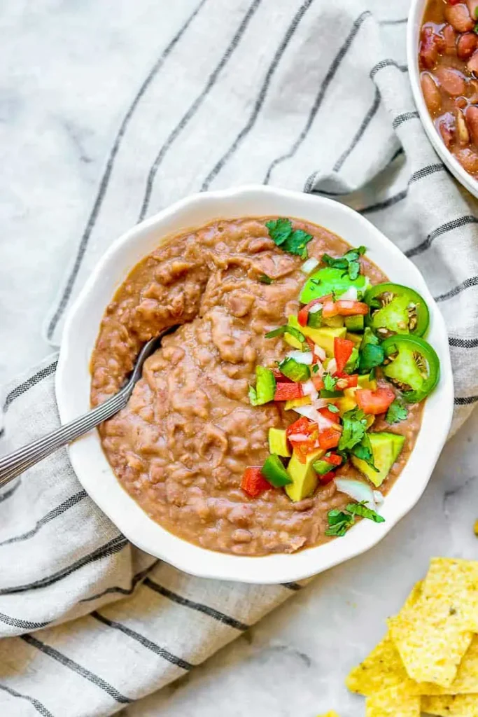 Slow Cooker Salsa Verde Pinto Beans