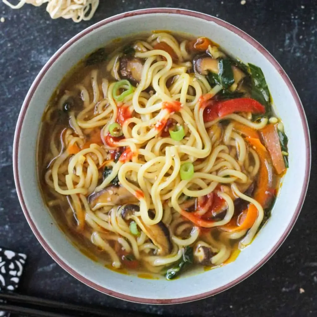 Vegetable Ramen Noodle Soup