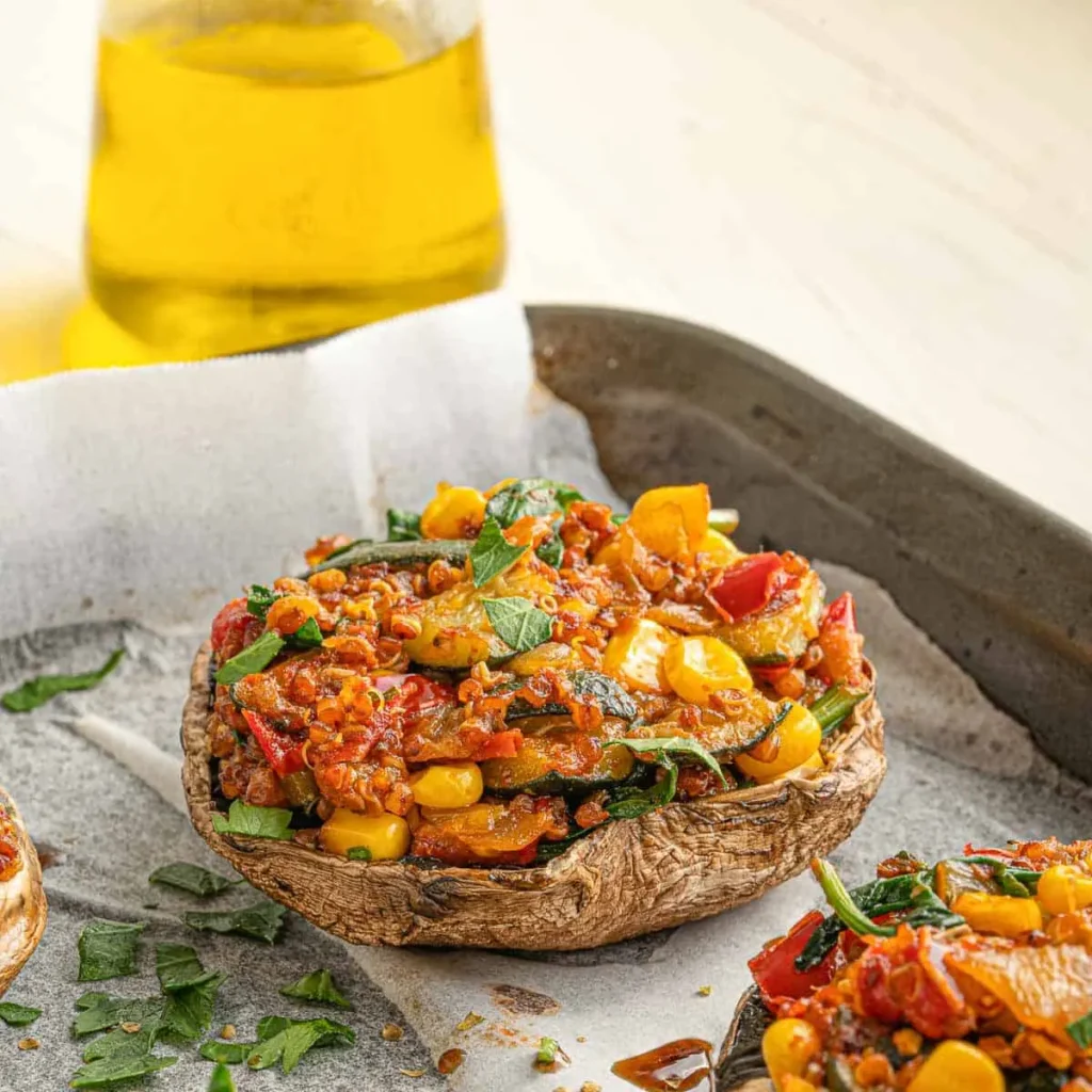 Vegan Stuffed Mushrooms