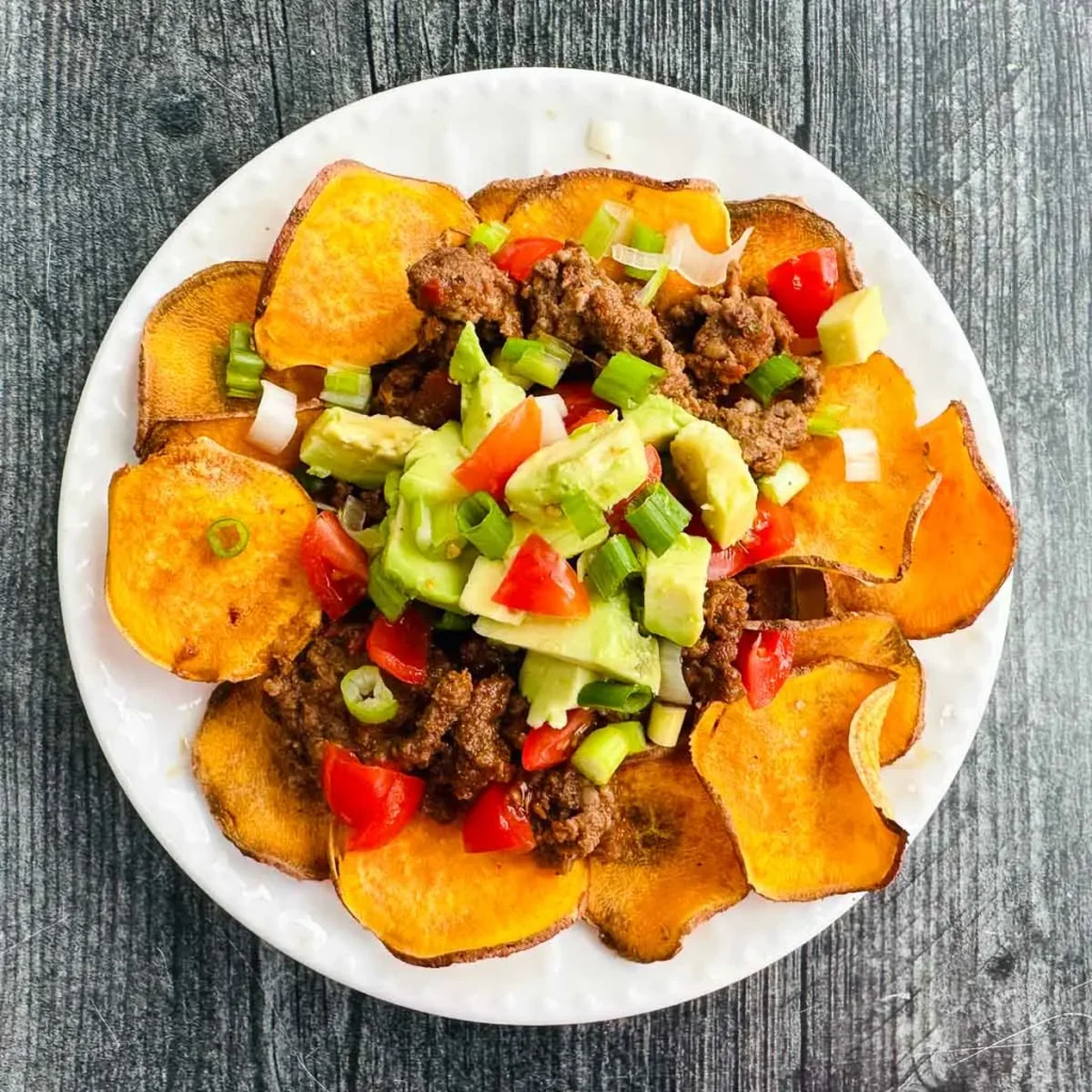 Sweet Potato Nacho Bites