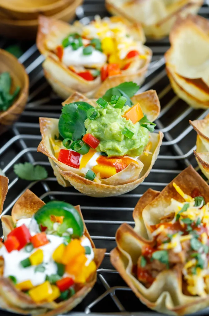 Avocado Wonton Cups
