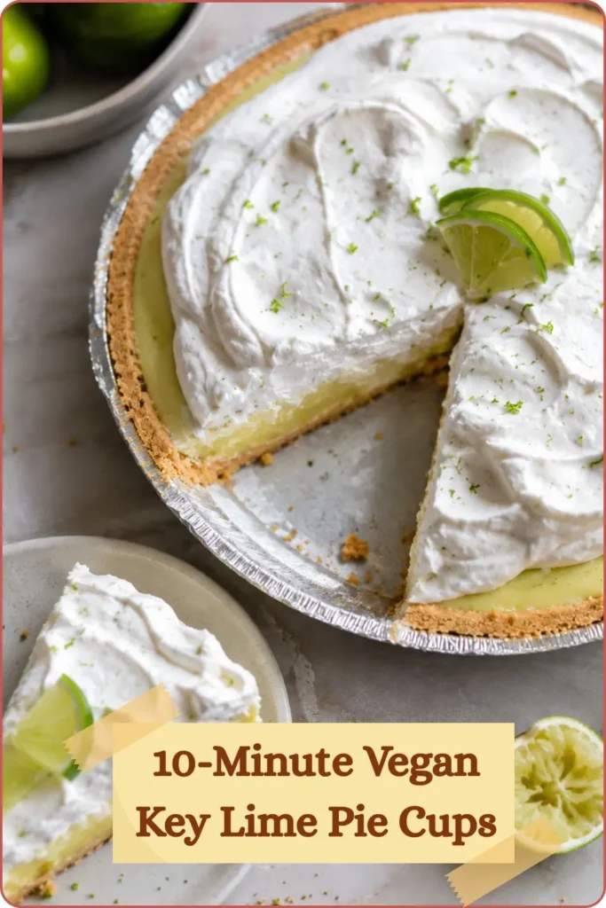 10-Minute Vegan Key Lime Pie Cups