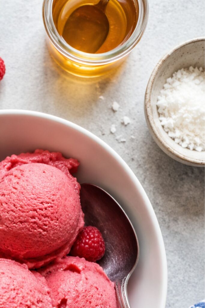 3-Ingredient Dairy-Free Raspberry Sorbet