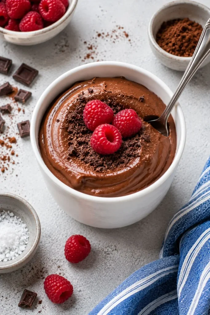 4-Ingredient Silk Tofu Chocolate Mousse