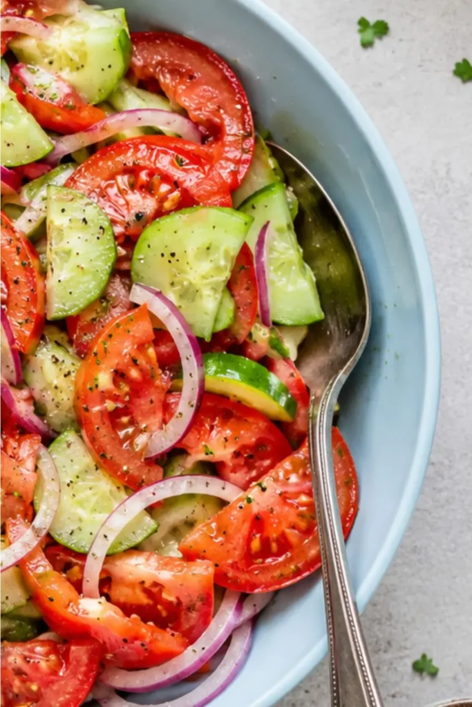 5-Minute No-Cook Cucumber Tomato Onion Salad