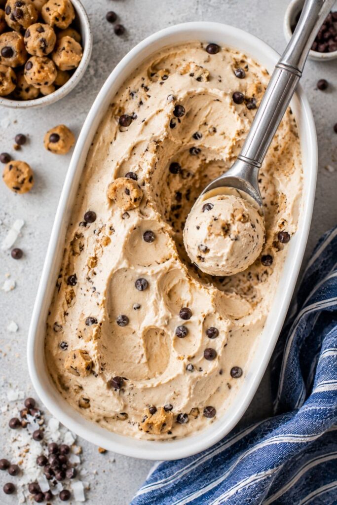 Creamy Vegan Cookie Dough Ice Cream