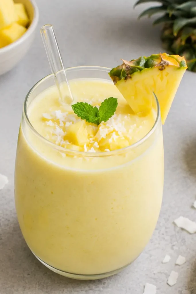 Creamy Vegan Frozen Piña Colada Smoothie