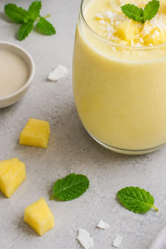 Creamy Vegan Frozen Piña Colada Smoothie