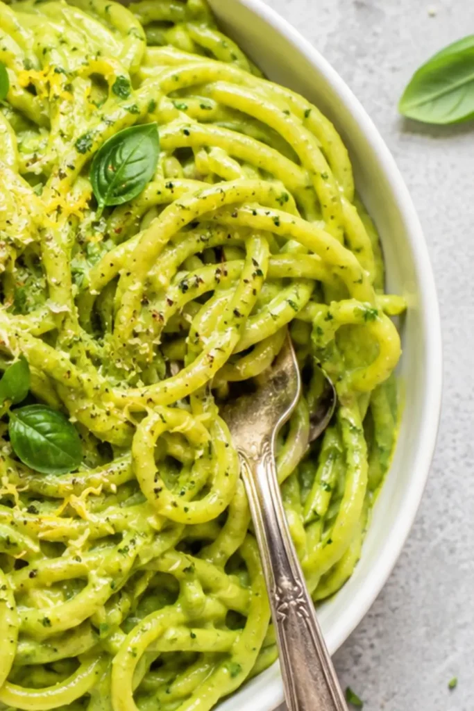 Creamy Vegan Lemon Zucchini Pasta