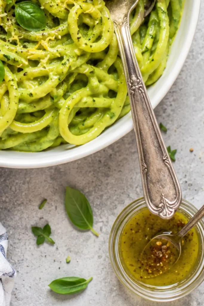 Creamy Vegan Lemon Zucchini Pasta