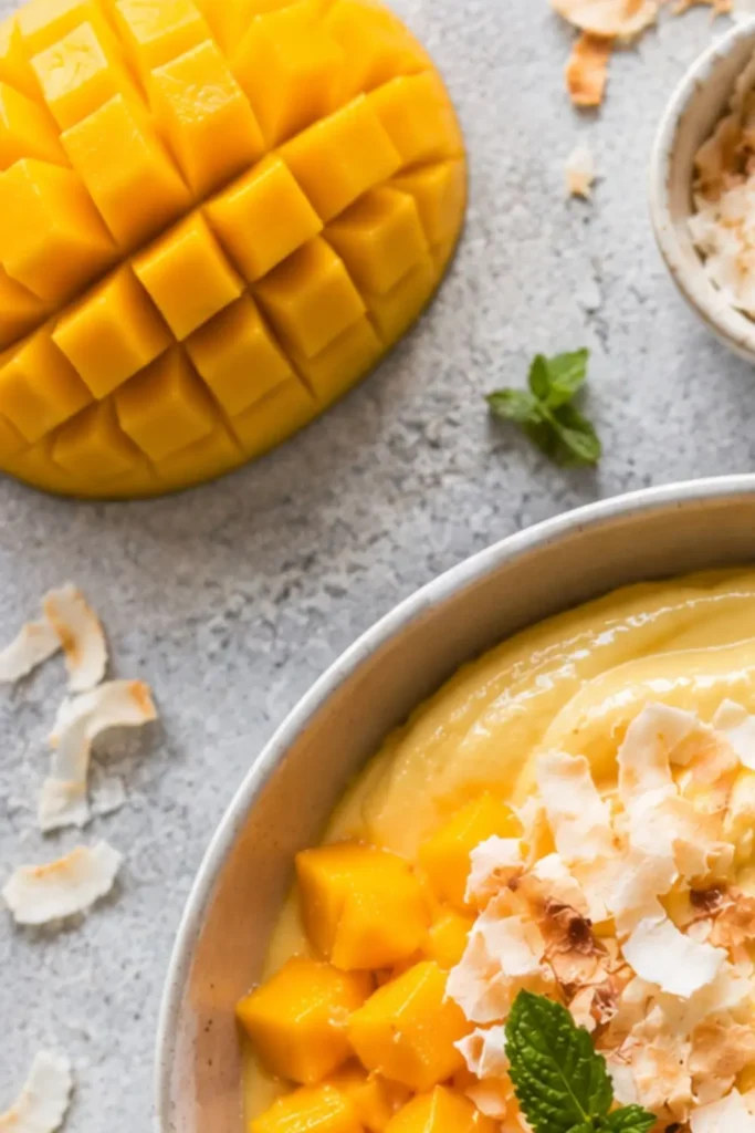 Creamy Vegan Mango Coconut Mousse