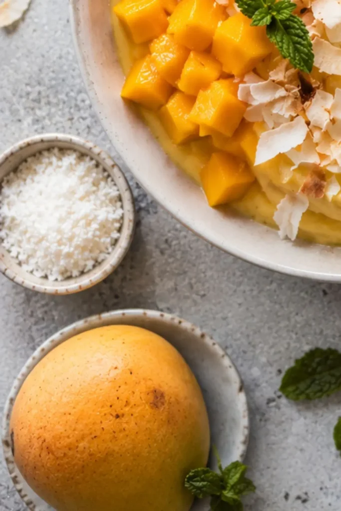 Creamy Vegan Mango Coconut Mousse
