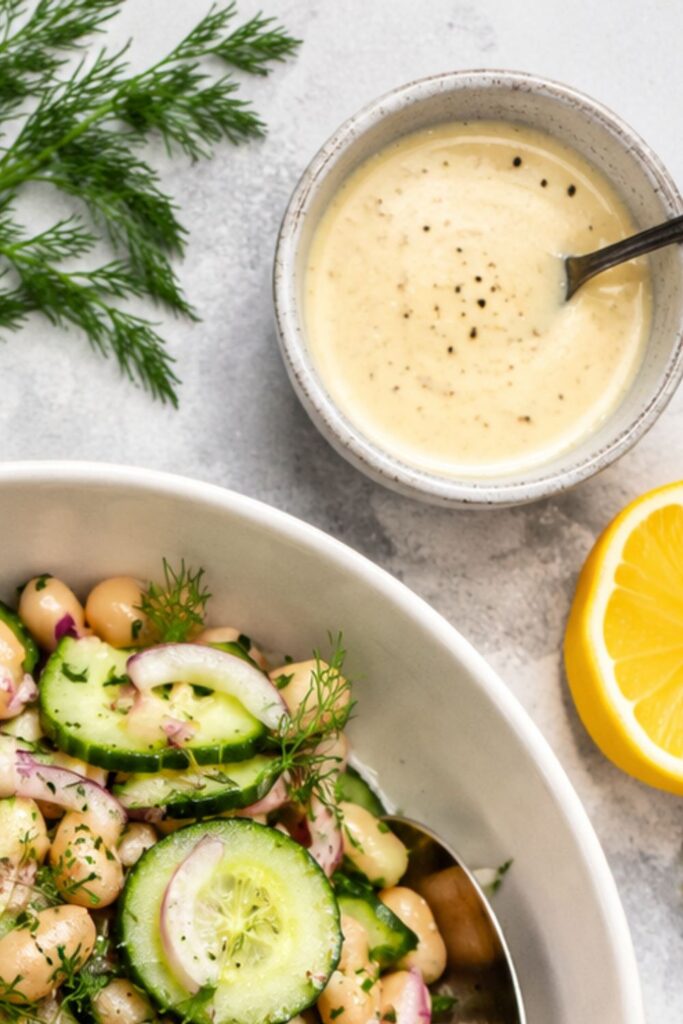 Creamy Vegan White Bean & Cucumber Salad Wrap