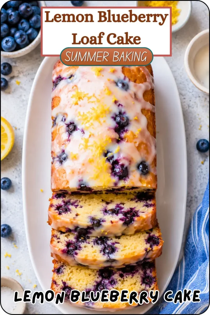 Easy Vegan Lemon Blueberry Loaf Cake
