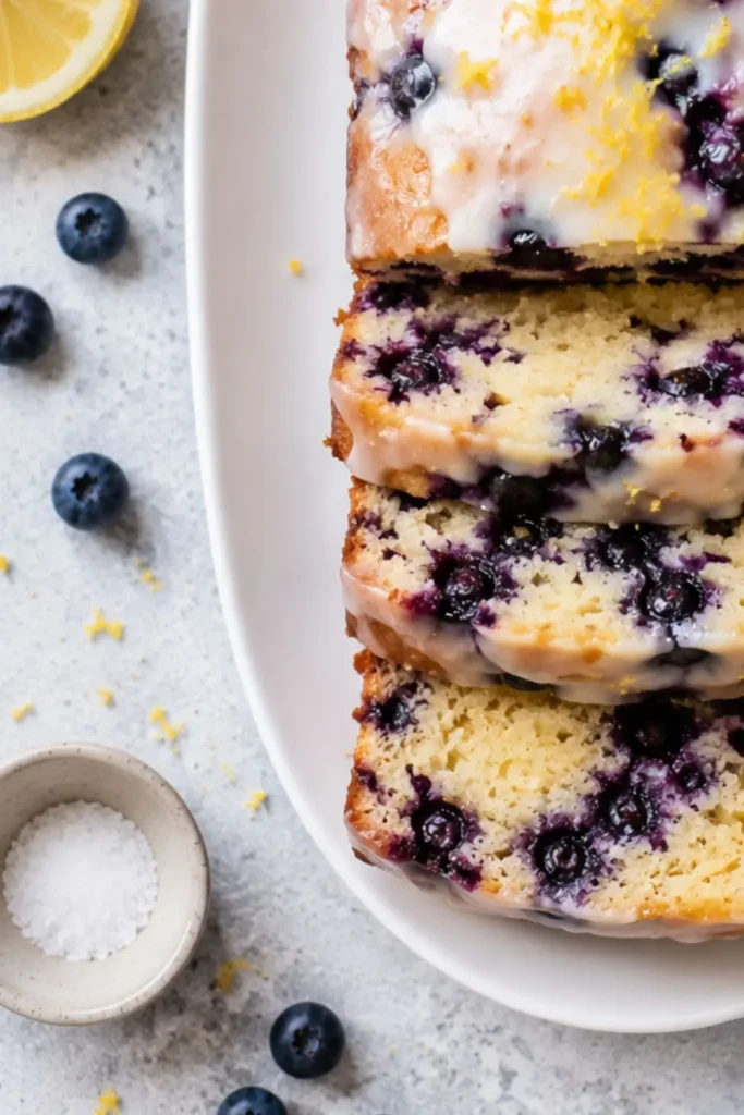 Easy Vegan Lemon Blueberry Loaf Cake