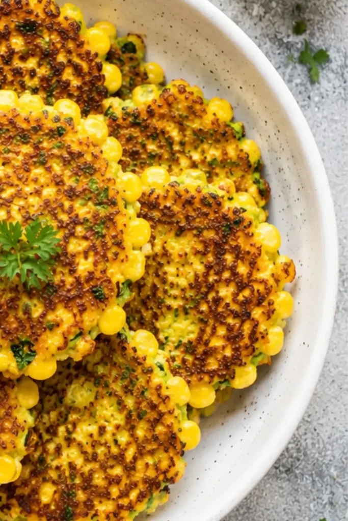 Easy Vegan Zucchini & Sweet Corn Summer Fritters Fresh