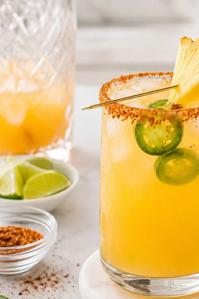Frozen Pineapple & Jalapeño Spicy Summer Mocktail